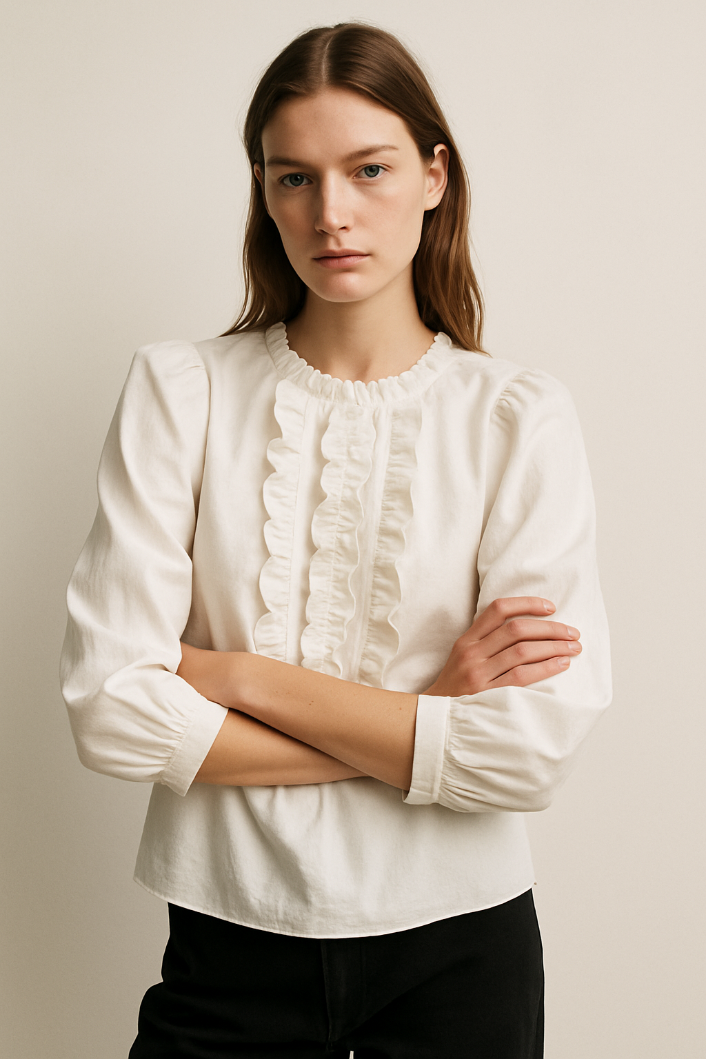 Elena | Ruffled Blouse