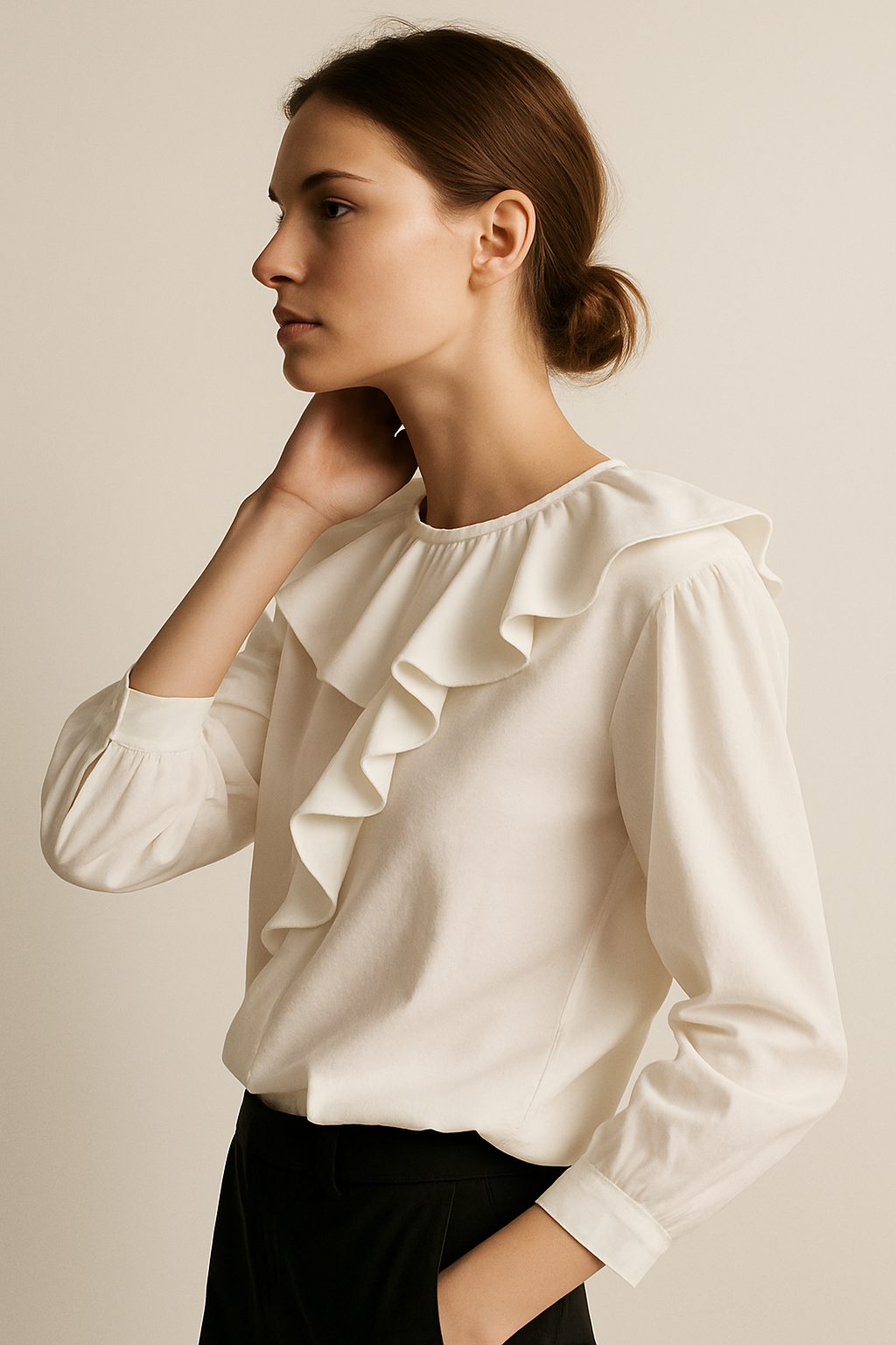 Elena | Ruffled Blouse
